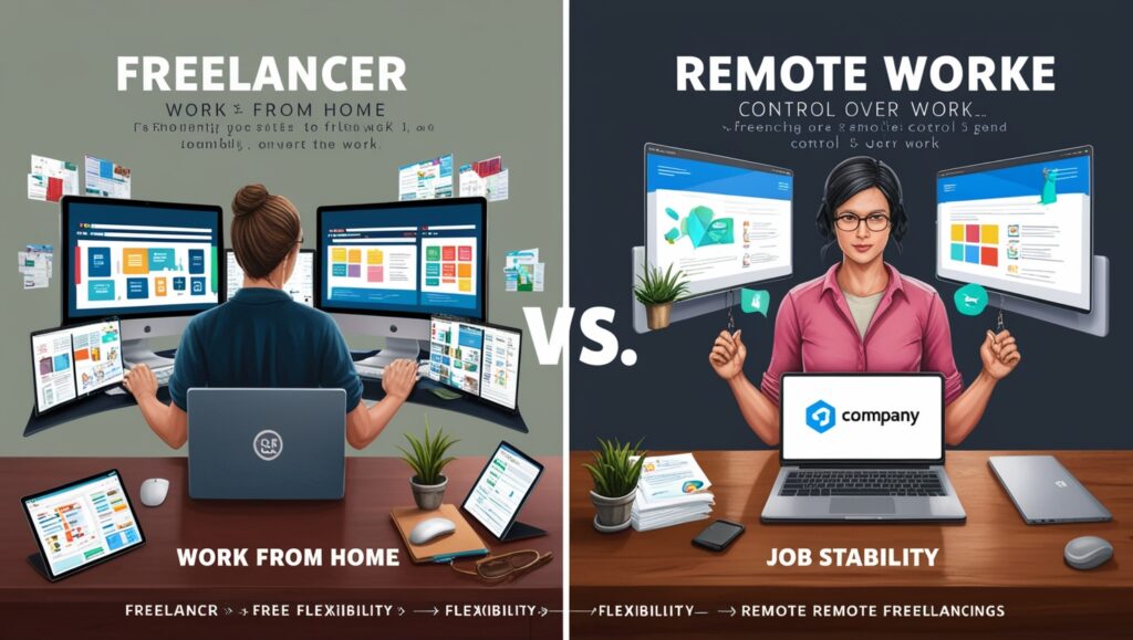 Which one suits your lifestyle? Freelancing or remote jobs?